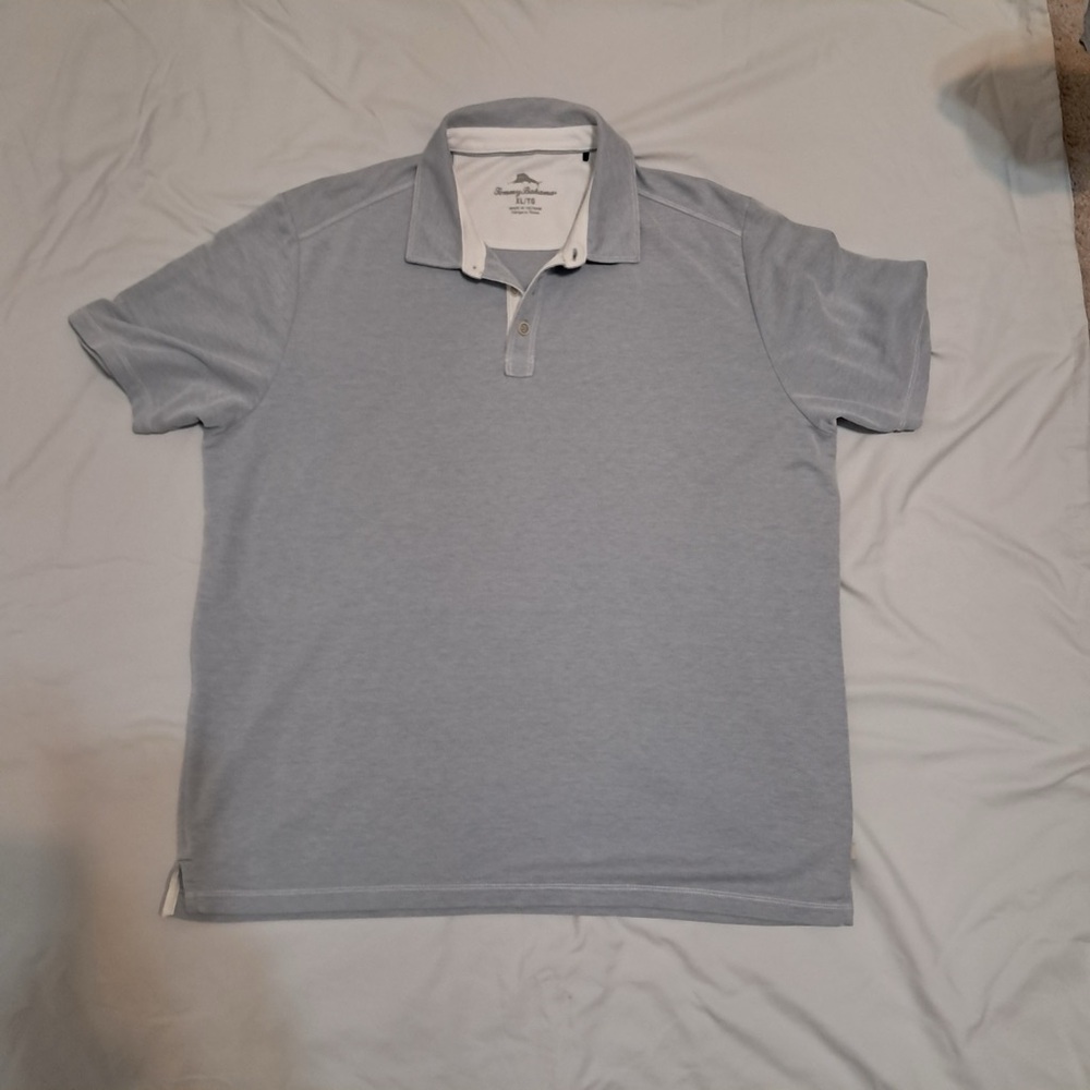Tommy Bahama Light Gray Polo Shirt